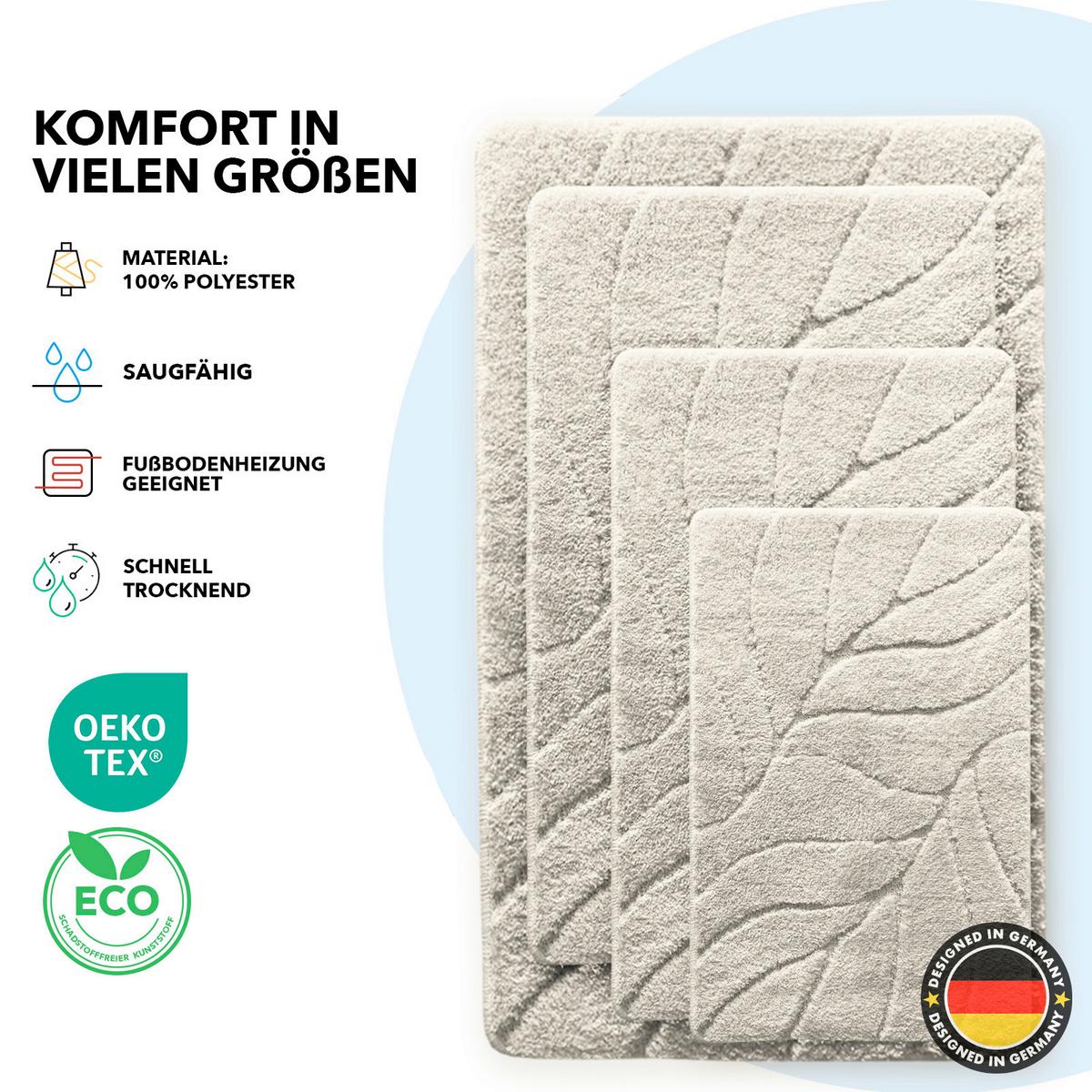 MATA ŁAZIENKOWA MARIS - kość słoniowa, Basics, tkanina (40/60cm) - Floordirekt