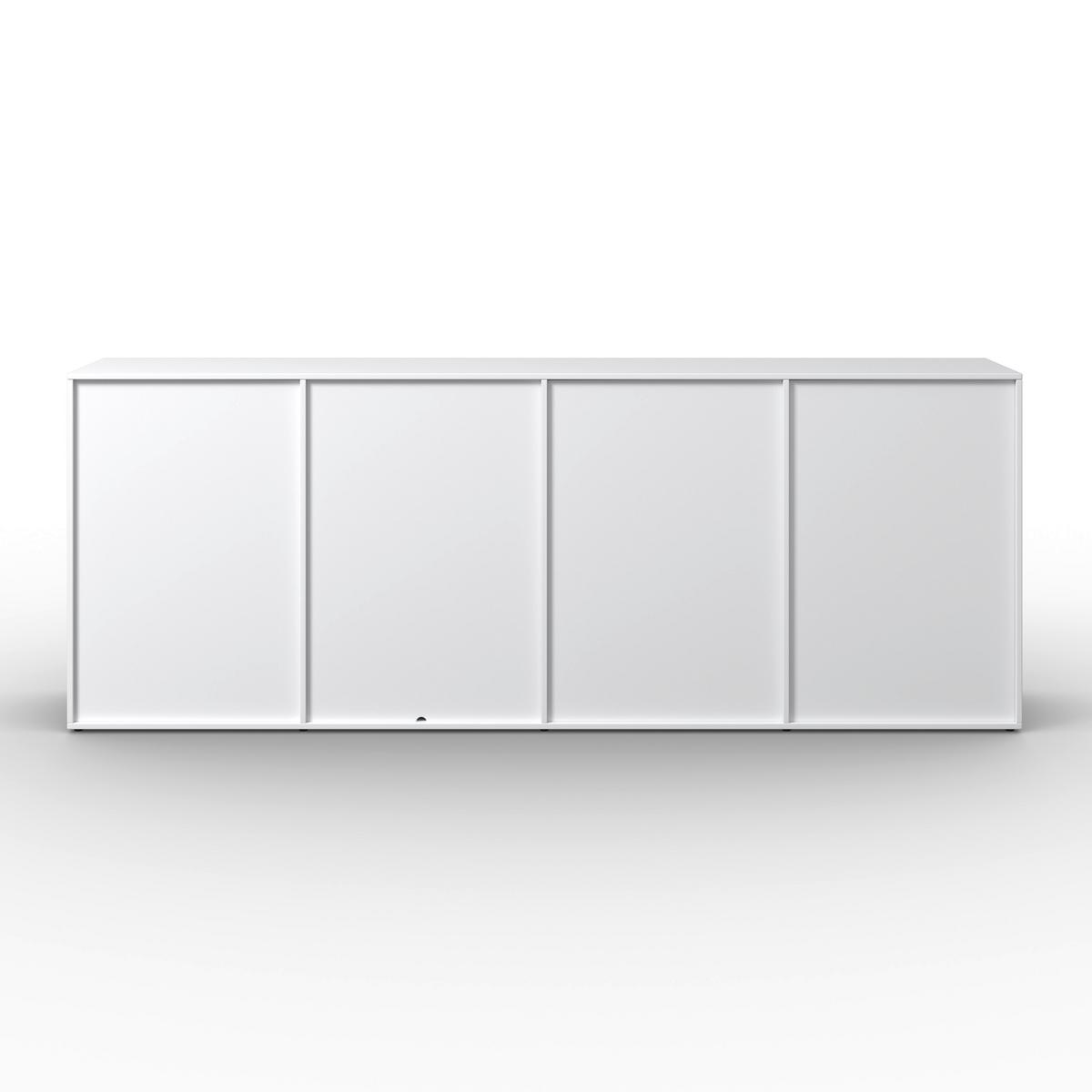 Comodă cu uși MICK - alb, Modern (180/69,5/40cm) - Bessagi Home