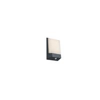 Außenwandleuchte Kasai in Weiß/Alu/Anthrazit max. 9 Watt - Anthrazit/Alufarben, KONVENTIONELL, Kunststoff/Metall (21,1/16,1/5,9cm) - Trio Leuchten
