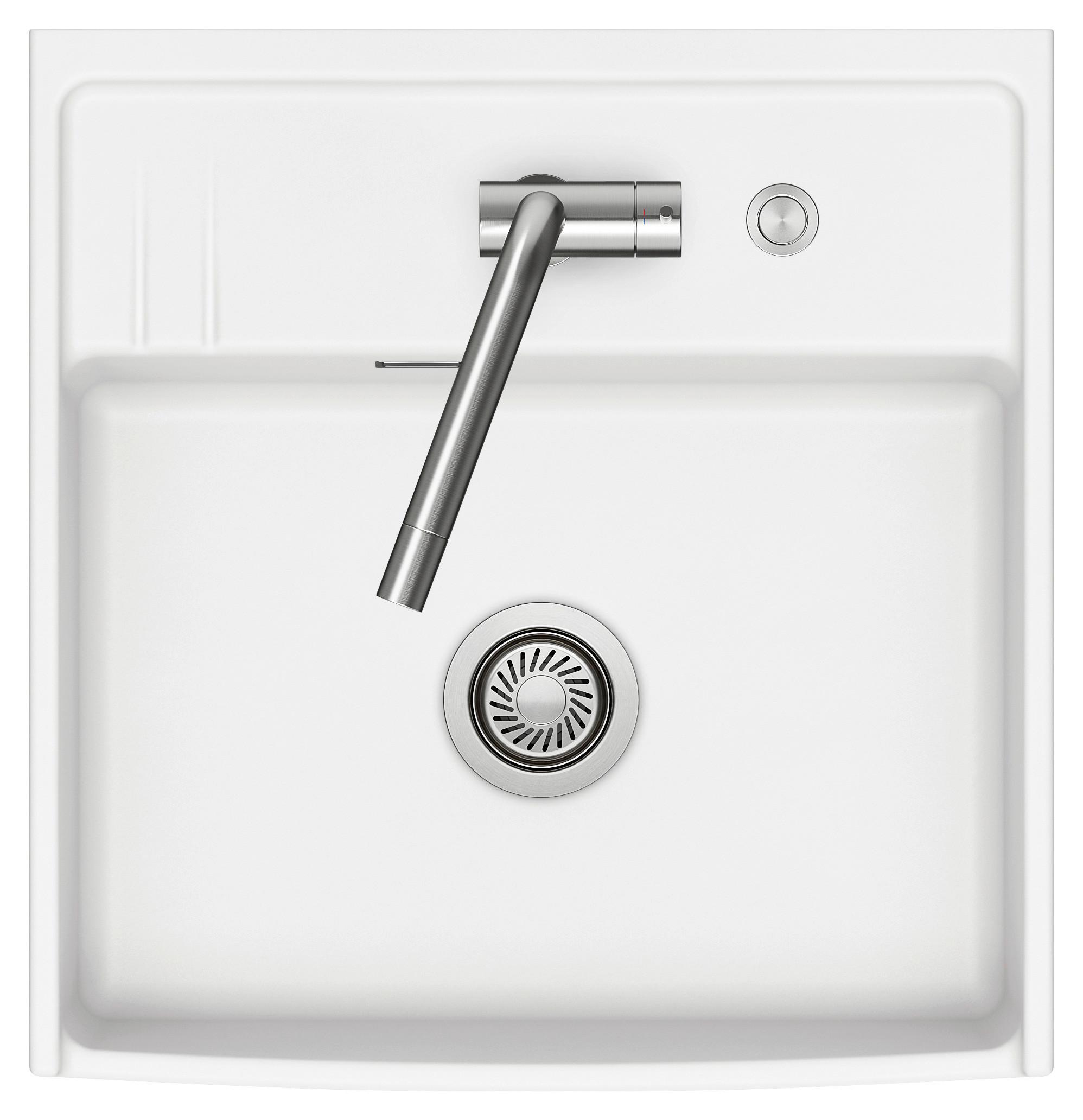 Spüle Kentro 60 Weiß ca. 59,5x61,8cm - Weiß, Keramik (59,5/61,8cm) - Systemceram