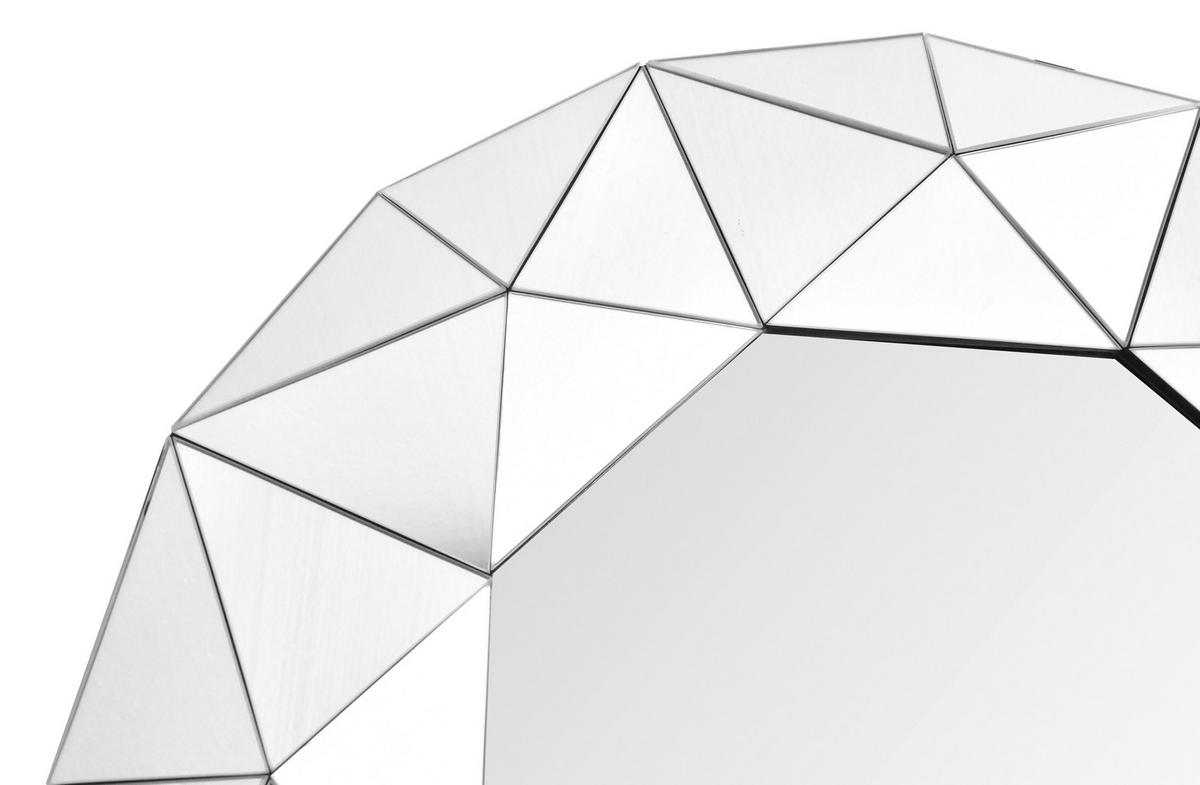 WANDSPIEGEL VULCANUS 1510 SILBER - Basics, Glas (70/70/4,4cm) - Kayoom