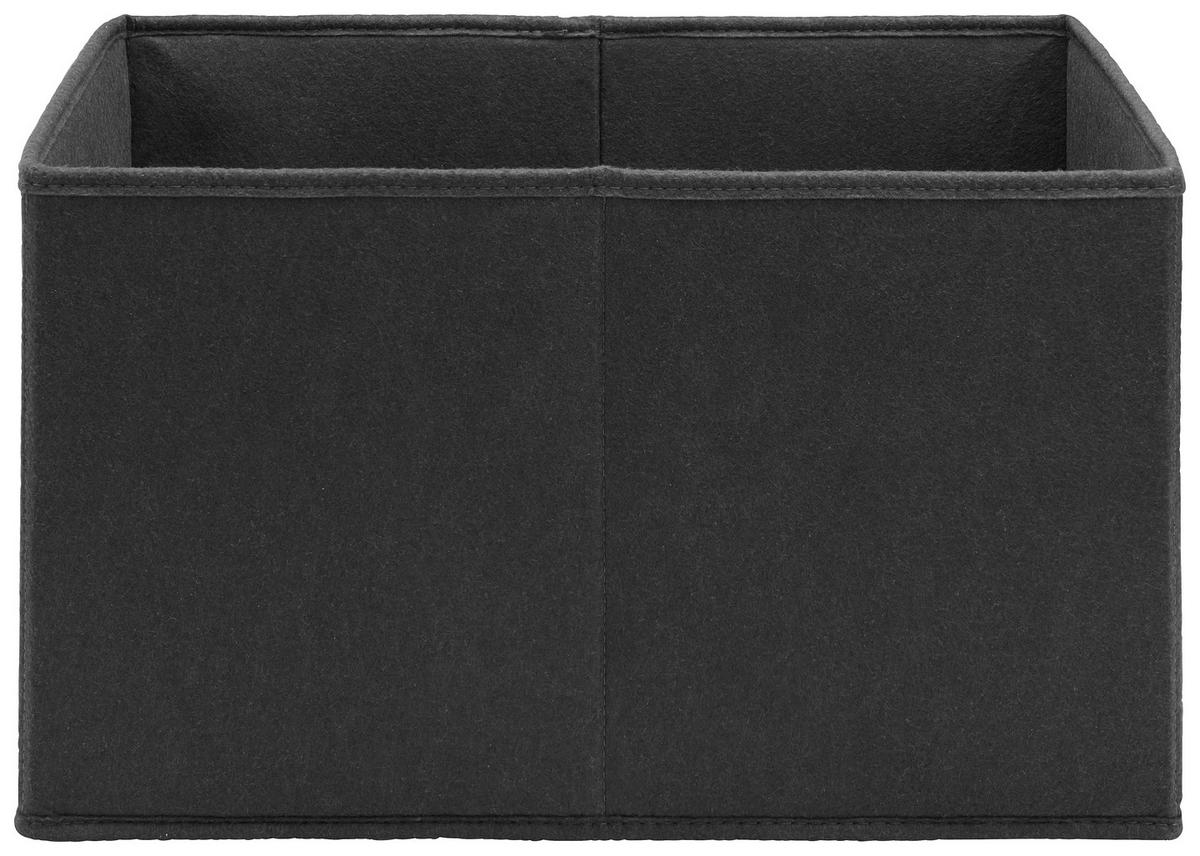 Aufbewahrungsbox Unit - L in Grau - Grau, Konventionell, Kunststoff/Textil (33/43,5/24.5cm) - Premium Living