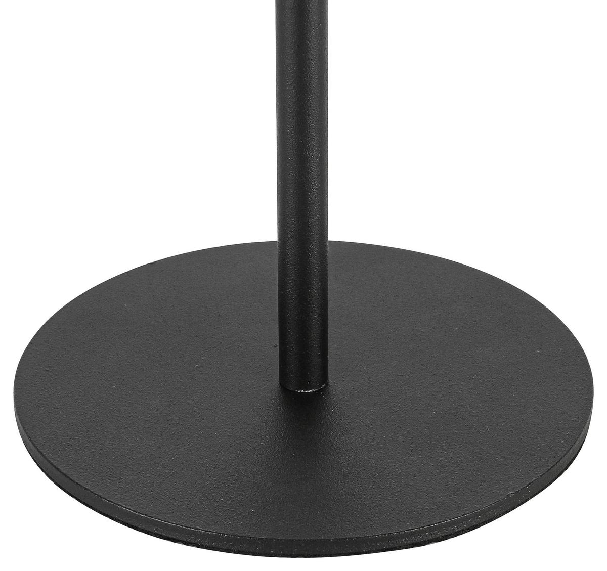 LED-Tischleuchte Noemi Schwarz max. 3 Watt - Schwarz, Konventionell, Kunststoff/Metall (10,6/17-36cm) - Mömax