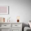 BORDSLAMPA WANDA - beige/mörkbrun, Modern, textil/keramik (15,5/28,5cm) - Mömax