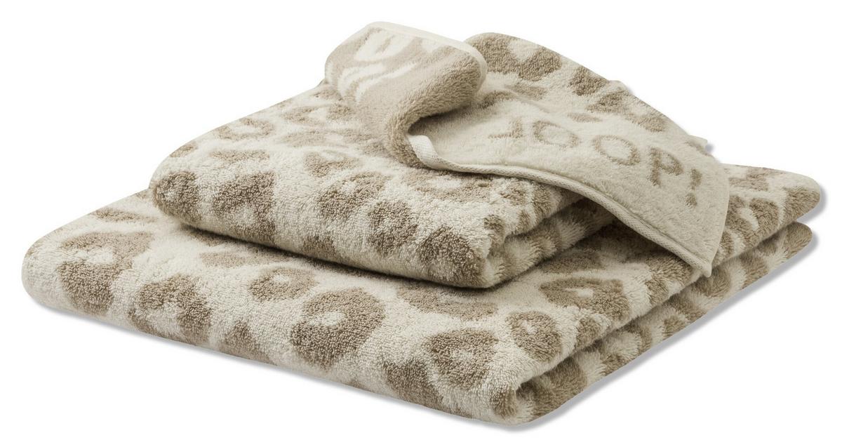 RĘCZNIK DLA GOŚCI JOOP! LEO - beżowy, Basics, tkanina (30/50cm) - Joop!
