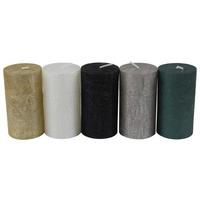 Niska Svijeća Shiny - bijela/siva (6,8/12cm) - Modern Living