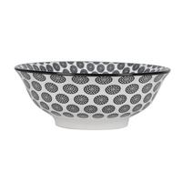 Farfurie adâncă Shiva - alb/negru, Lifestyle, ceramică (21/7,8cm) - Mömax