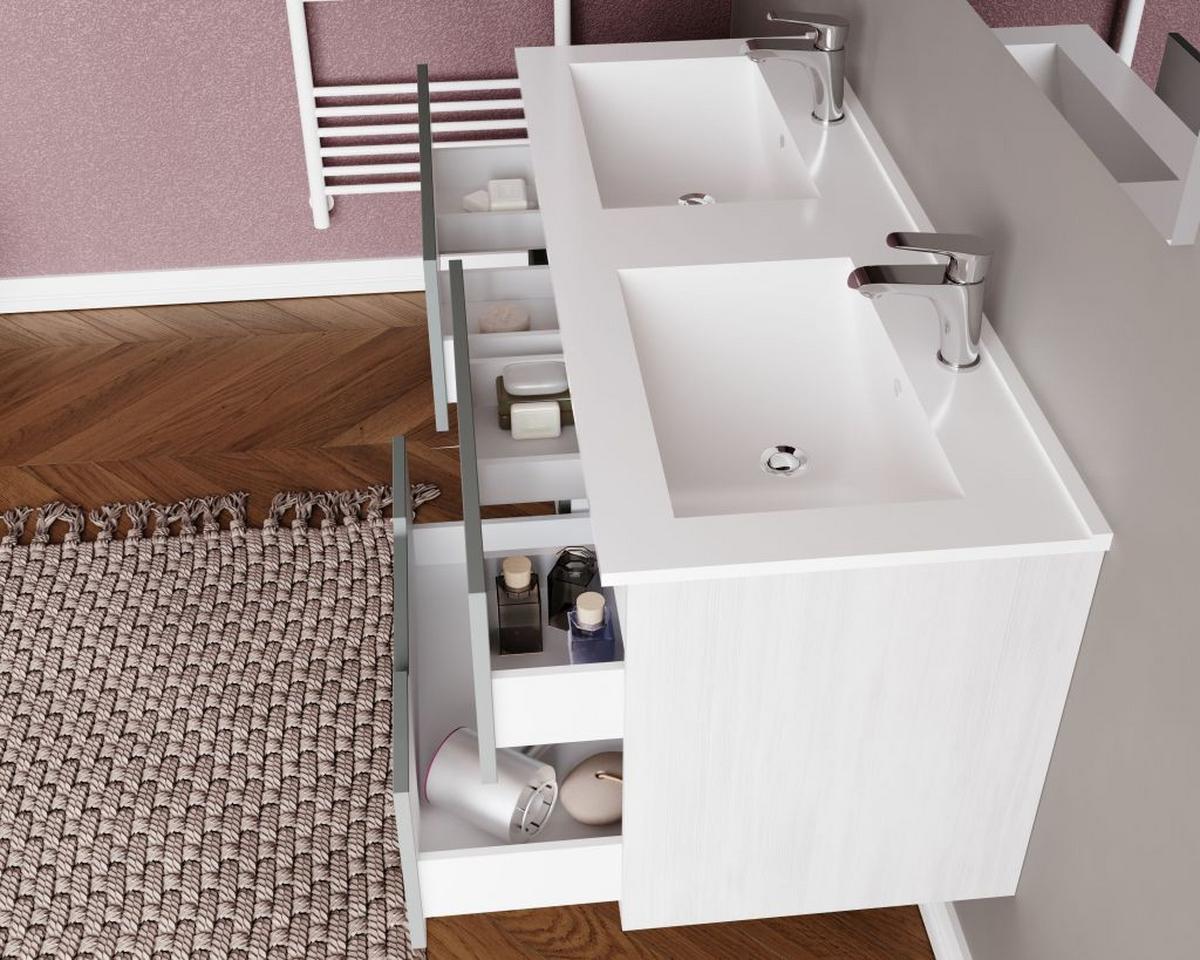 Mobilier baie Iris - Basics (121/113/46,5cm)