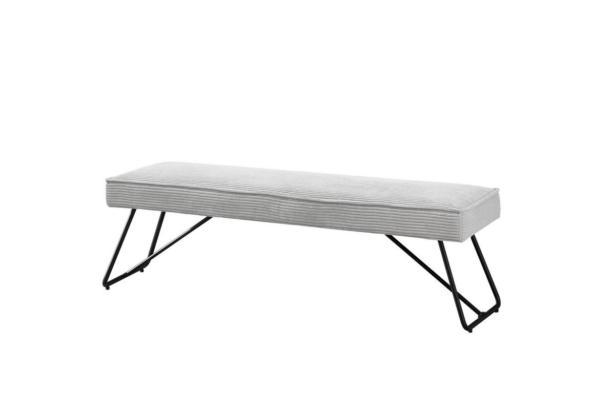 Ülőpad Cora - fekete/szürke, Modern, textil/fém - Mömax