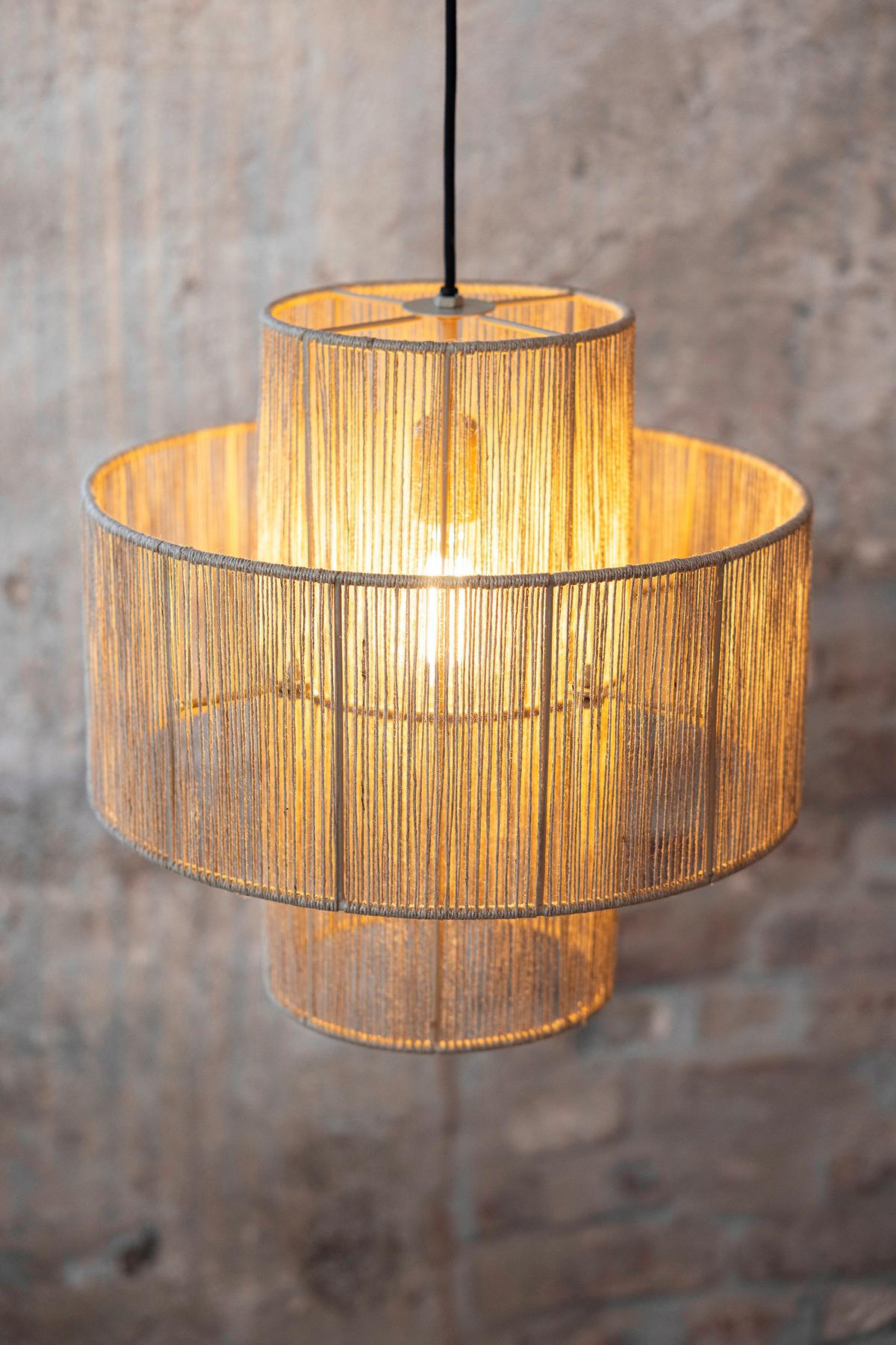 Pendelleuchte Soga max. 40 Watt - Hellbraun/Naturfarben, Basics, Naturmaterialien (40/40/41cm) - Markslöjd