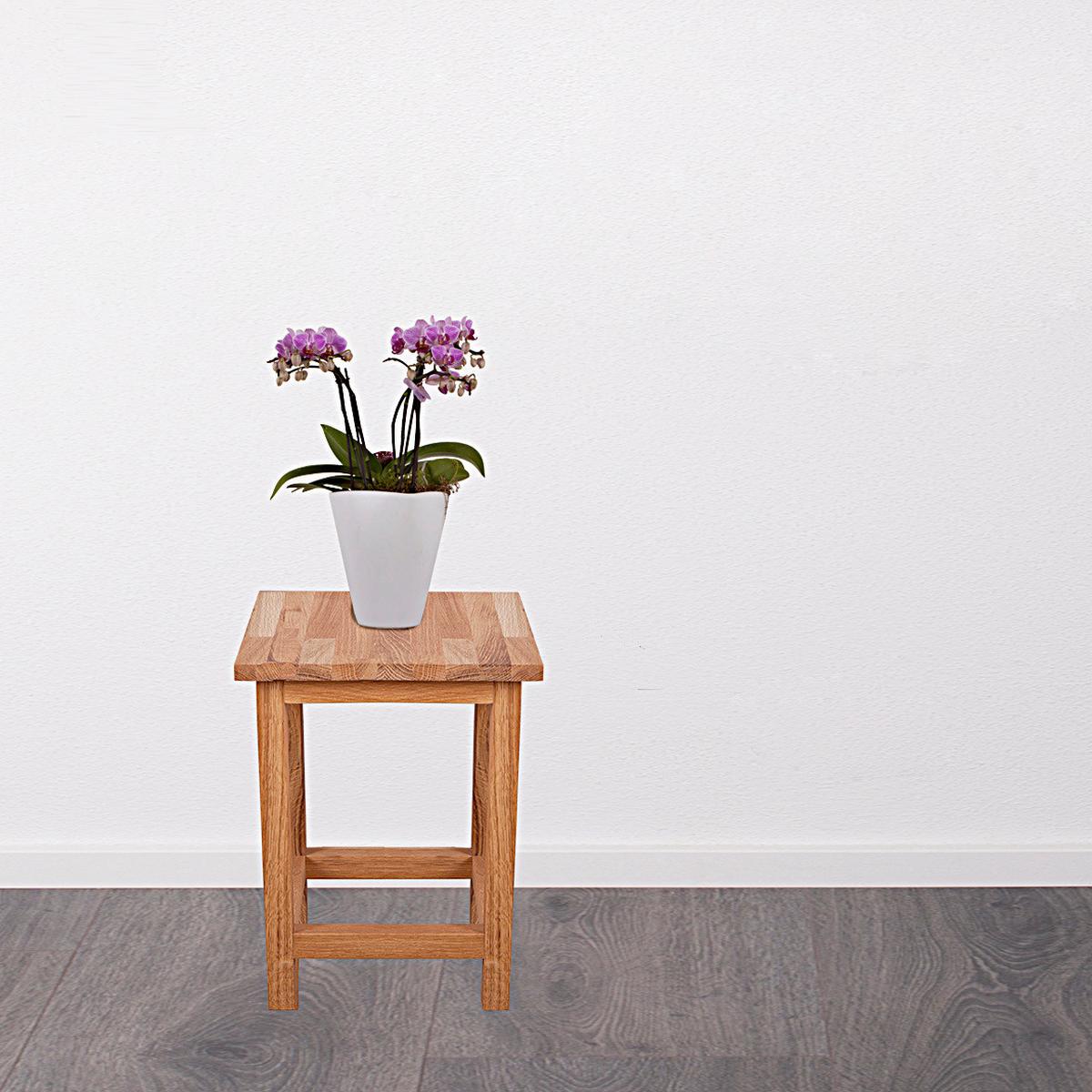 GARTENHOCKER Eichefarben H: 40 cm - Eichefarben, Basics, Holz (30/40/30cm) - Gardenson