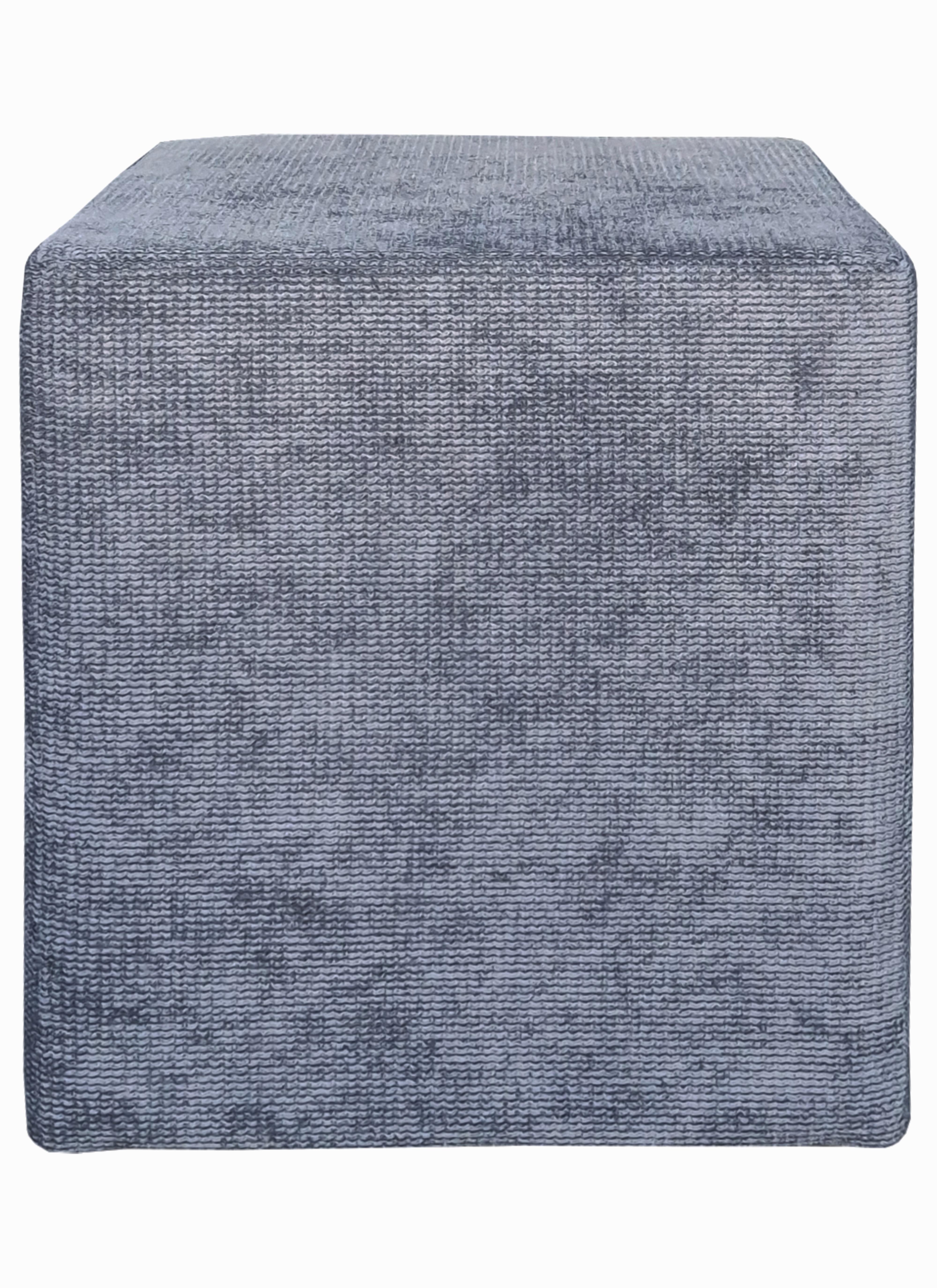Tabure Kub - siva/crna, Moderno, drvni materijal/drvo (36/43/36cm)