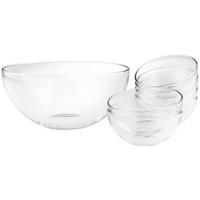 ZESTAW MISEK 019569 - przezroczysty, Basics, szkło (14/28/14/19cm) - Leonardo