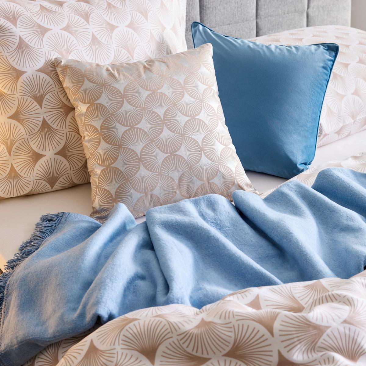 Zierkissen Viola Blau ca. 45x45cm - Blau, Konventionell (45/45cm) - Premium Living