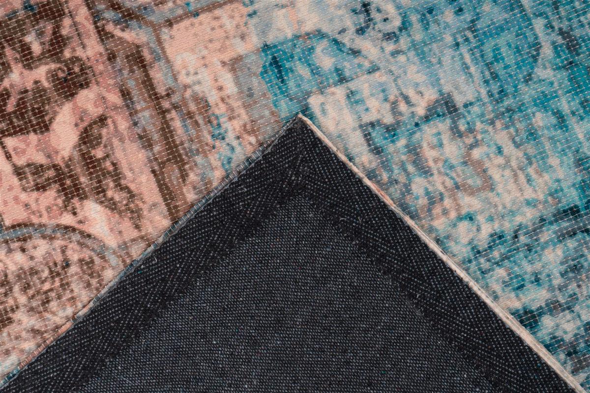 LÄUFER INDIANA 300 BLAU / BRAUN - Blau/Braun, Konventionell, Textil (80/150cm) - Kayoom