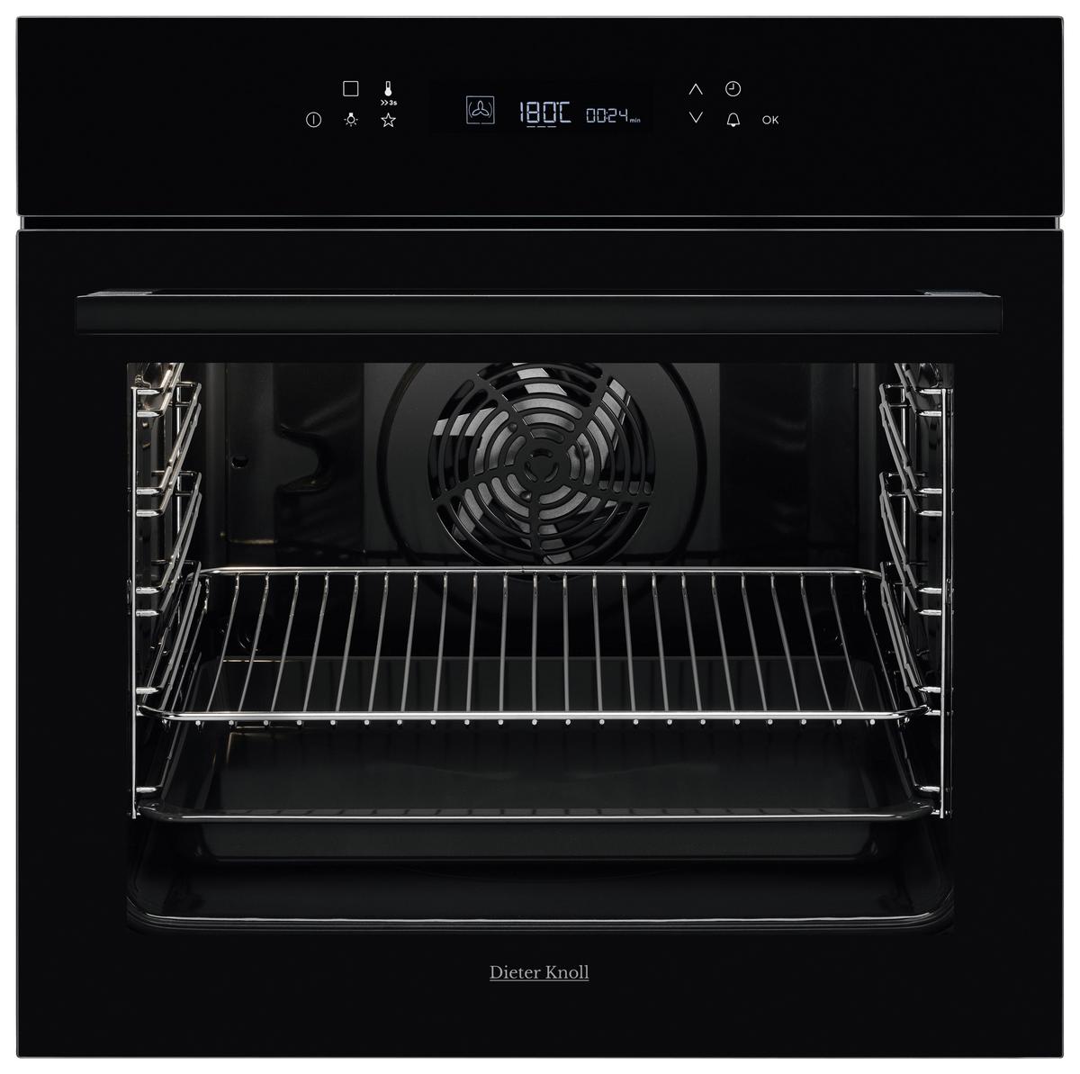 Einbaubackofen DKP39905BK - Schwarz, Basics, Glas/Metall (59,4/59,4/56,8cm) - Dieter Knoll