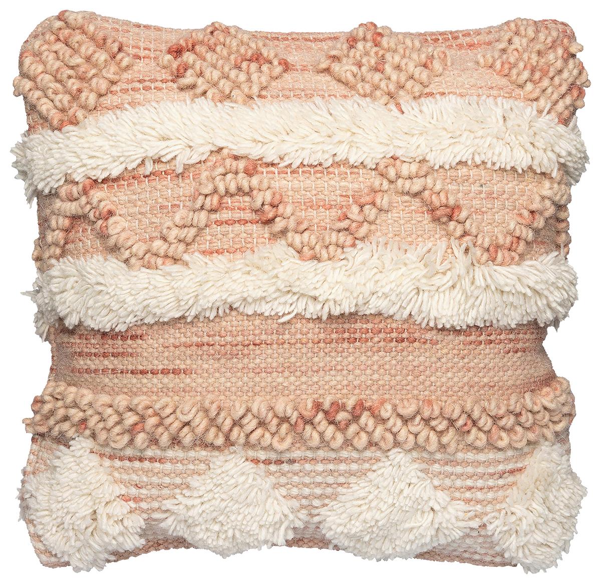 ZIERKISSEN BOHIST 225 - Creme/Rosa, Konventionell (45/45/15cm)