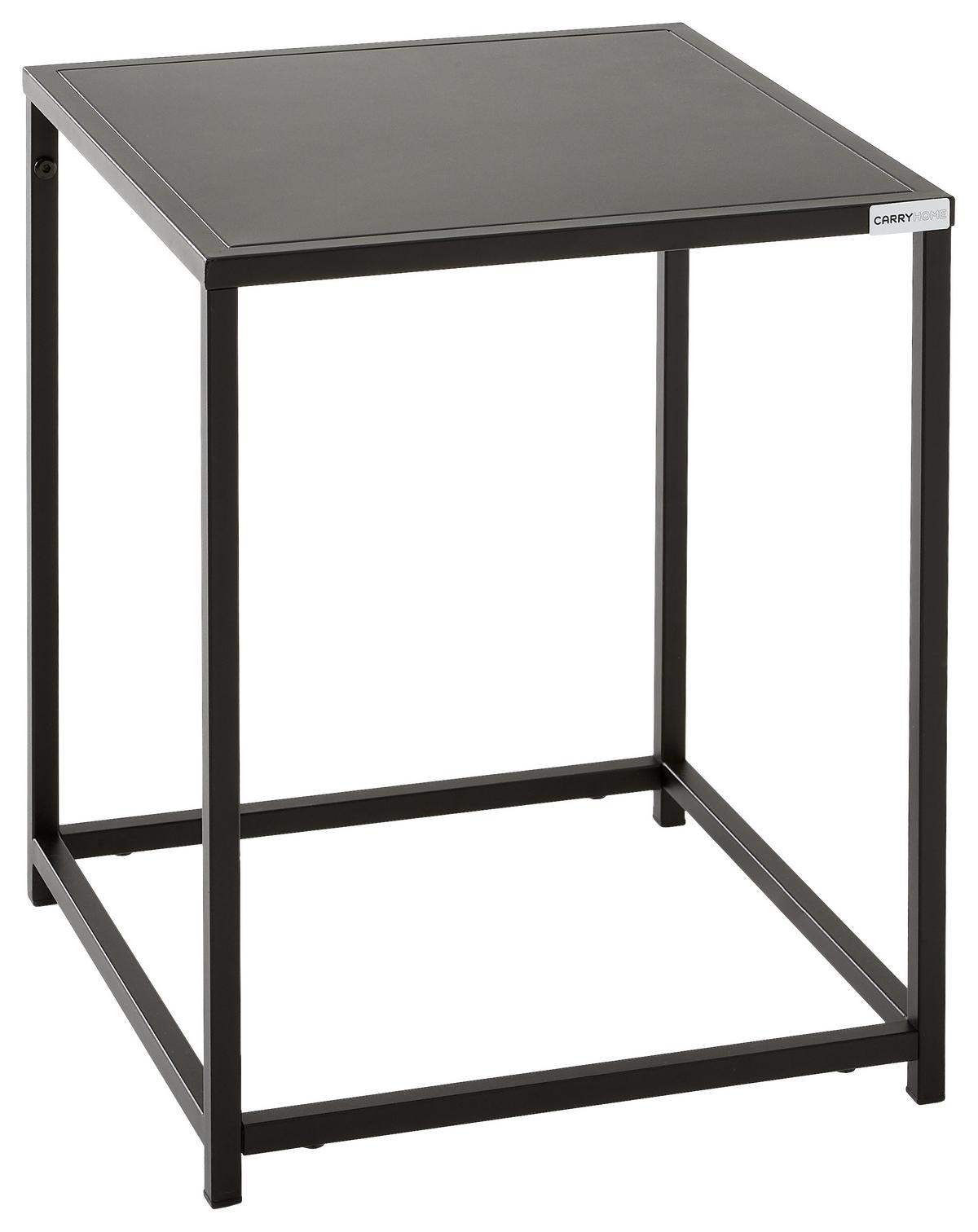 STOLIK BOCZNY NILS - czarny, Trend, metal (38/37/45,7cm) - Carryhome