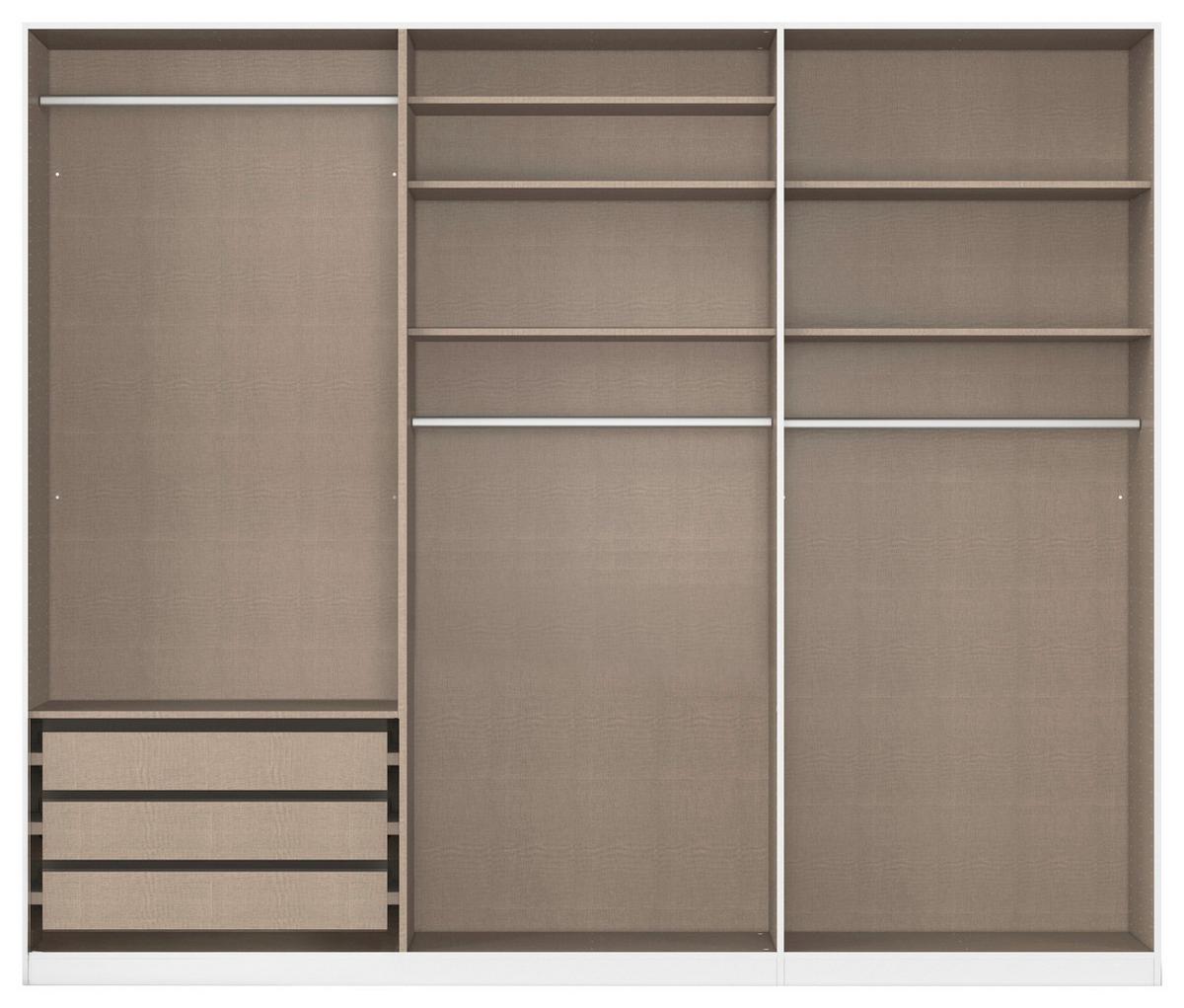 Ormar S Klasičnim Vratima Safari - srebrne boje/hrast Artisan, Konvencionalno, drvni materijal (271/210/54cm) - Modern Living