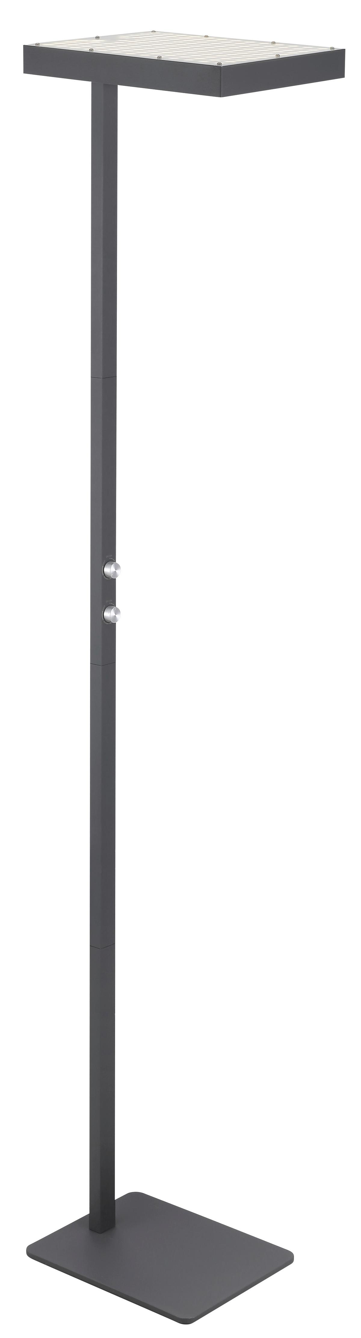 Led Podna Svjetiljka Barker - srebrne boje/prozirno, Design, metal/plastika (40/28/184,8cm) - Globo