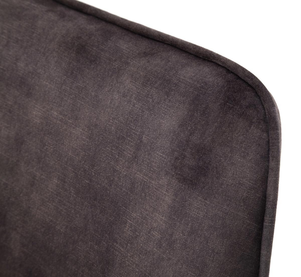 KRZESŁO Z PODŁOKIETNIKAMI OTTAWA - antracytowy/czarny, Modern, metal/tkanina (60/86/62cm) - Premium Living