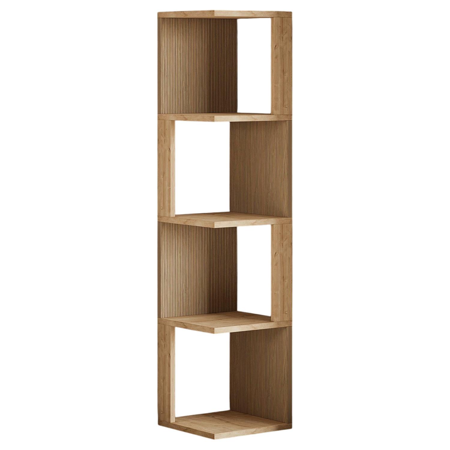 Regal Herry Bücherregal - Eichefarben, Design, Holzwerkstoff (30/128/30cm) - Livetastic