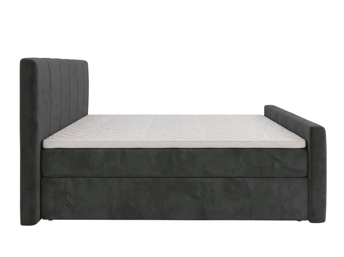 Boxbett Dana  Plus -Based- - Schwarz, Kunststoff/Textil (160/200cm) - Based