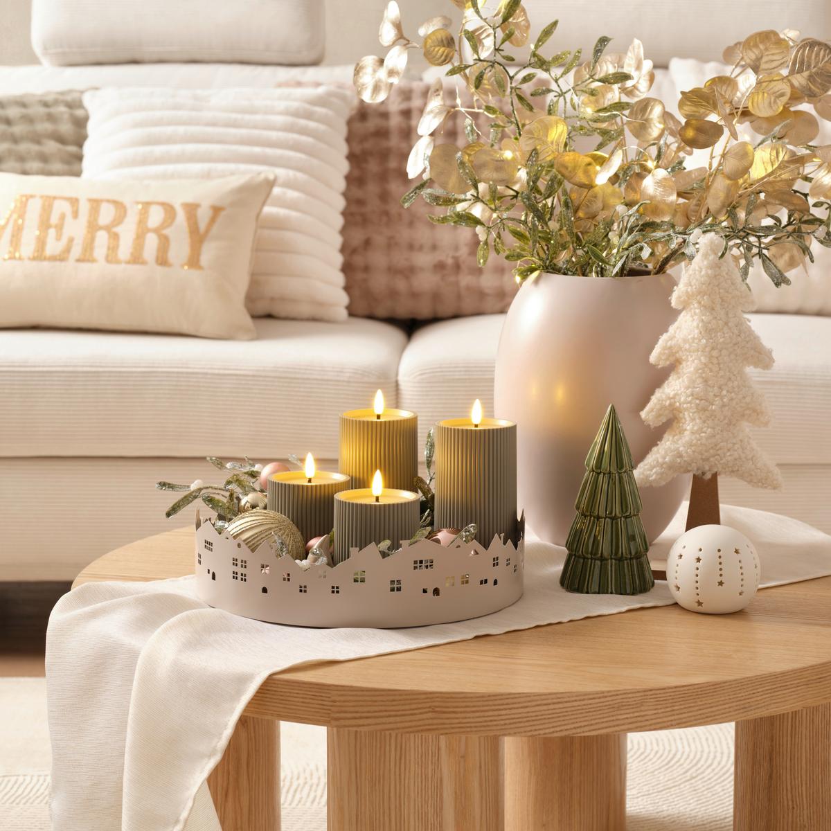 Vase Marraquexe Beige - Beige, Keramik (21/28cm) - Premium Living