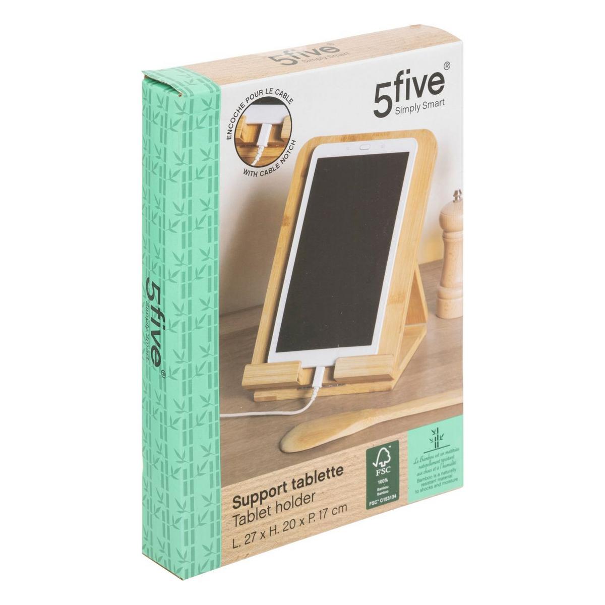 Držač Mobitela I Tableta Josh - svijetlo smeđa, Basics, drvo (20/16,9/25cm)