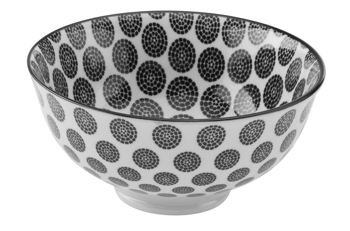 Szószos Tálka Shiva - fekete/fehér, Lifestyle, kerámia (11,5/5,8cm) - Modern Living