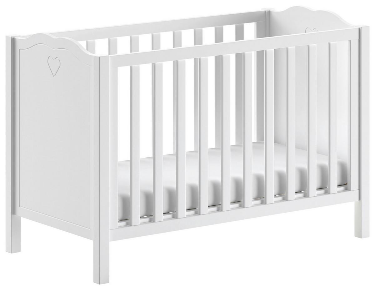 Babyzimer AMORI in Kiefer MDF, teilmassiv, Weiß - Weiß, MODERN, Holz/Holzwerkstoff - MID.YOU