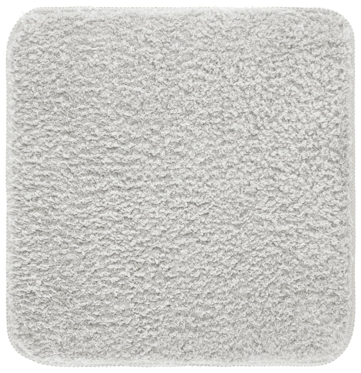 Badematte Vivien in Hellgrau ca. 50x50cm - Hellgrau, Textil (50/50cm) - Premium Living
