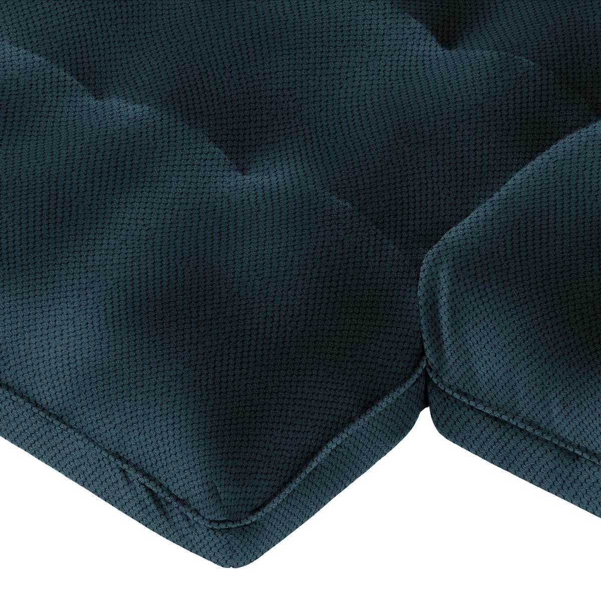 Wohnlandschaft Vivo Dunkelblau - Schwarz/Dunkelblau, MODERN, Kunststoff/Textil (179/63/317cm) - Premium Living