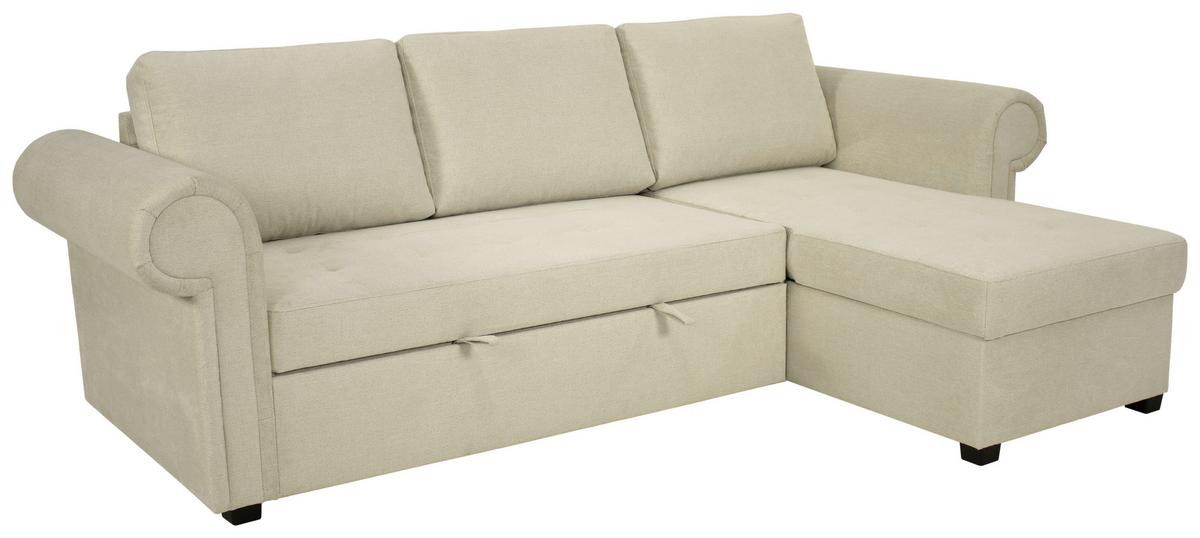 Kutna Garnitura Oslo - krem, Romantično / ladanjski, tekstil (260/85/155cm) - Modern Living