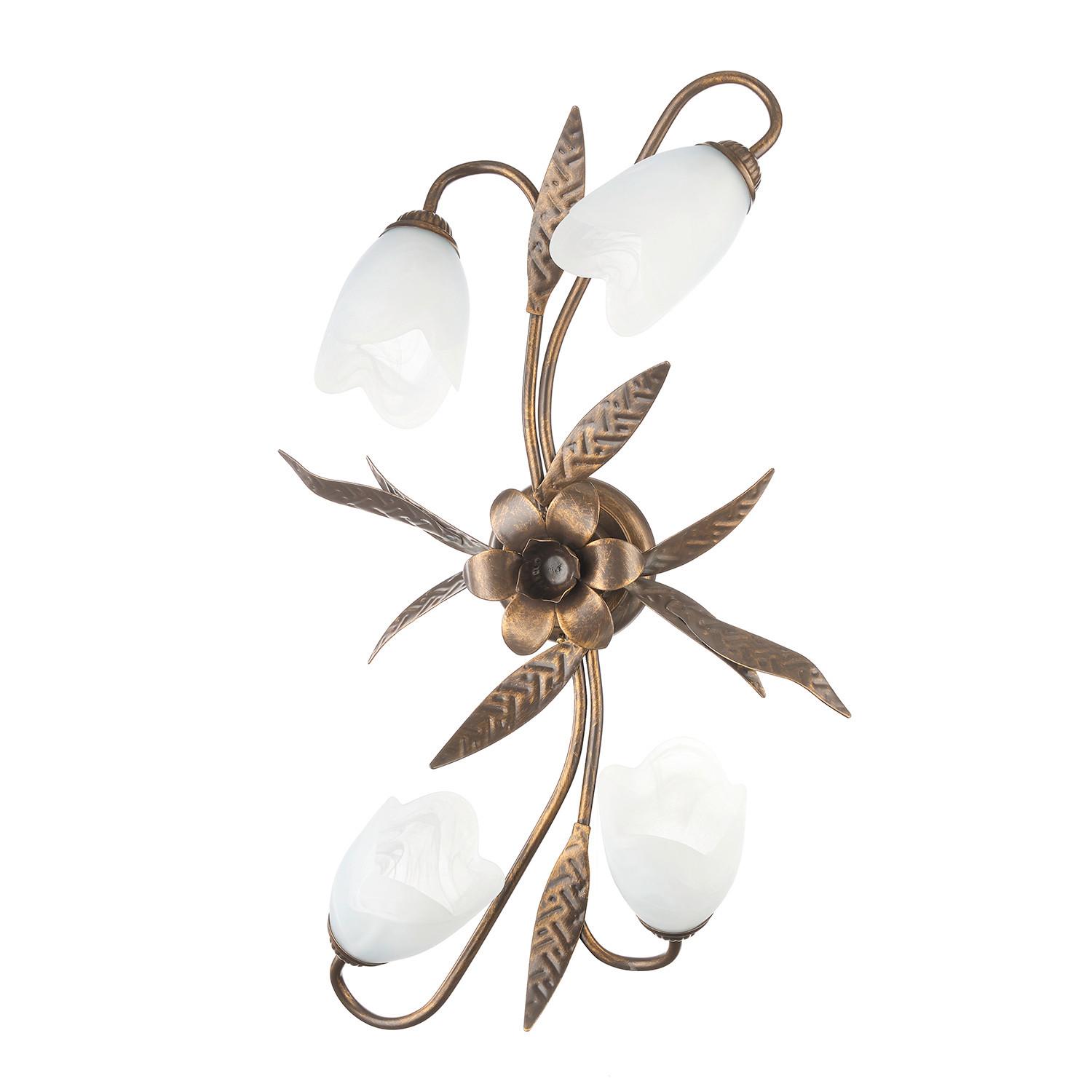 Deckenleuchte Sonia Bronzefarben max. 6 Watt - Bronzefarben, KONVENTIONELL, Glas/Metall (40/18/70cm)