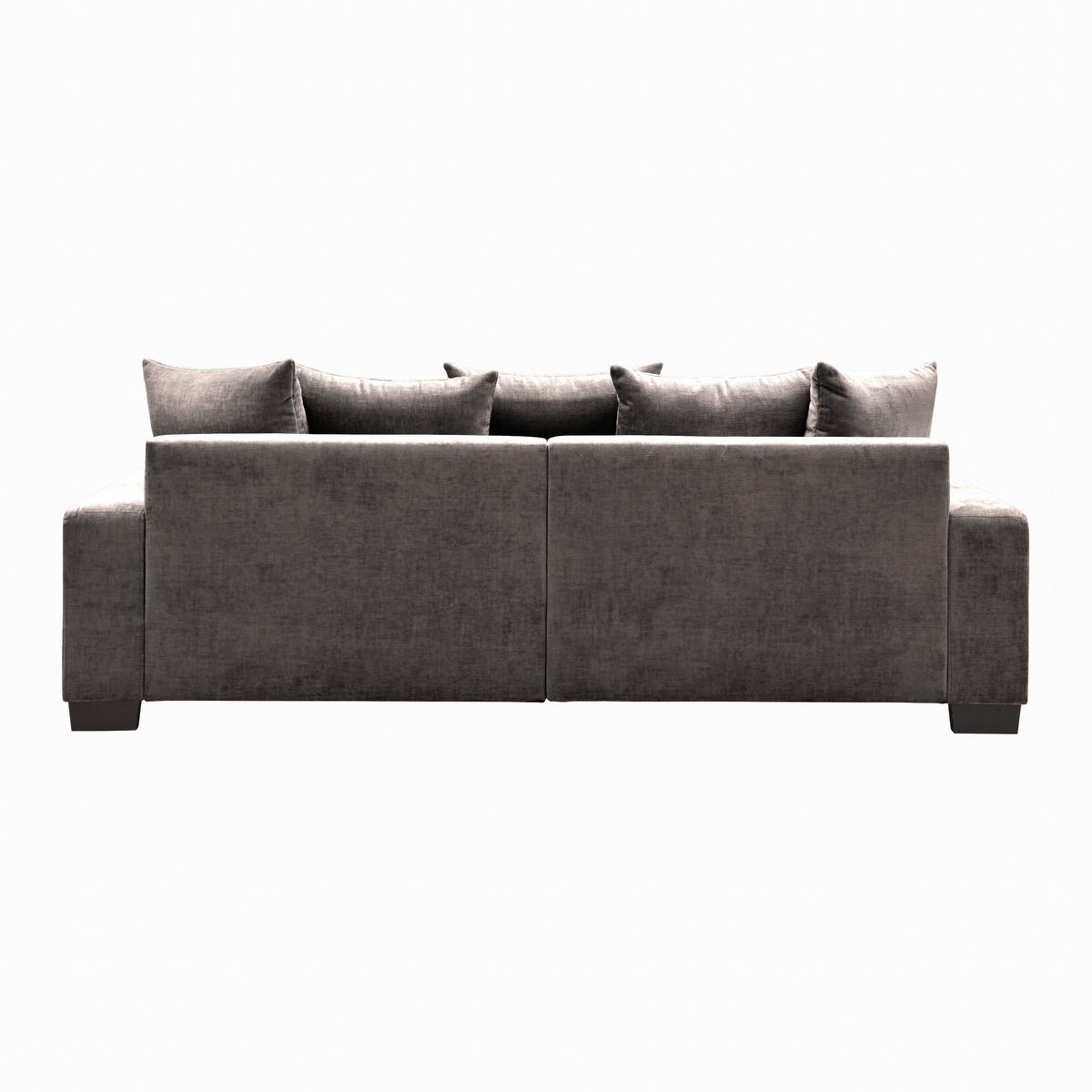 Bigsofa Matteo Grau - Schwarz/Grau, MODERN, Holz (246/93/124cm) - Based