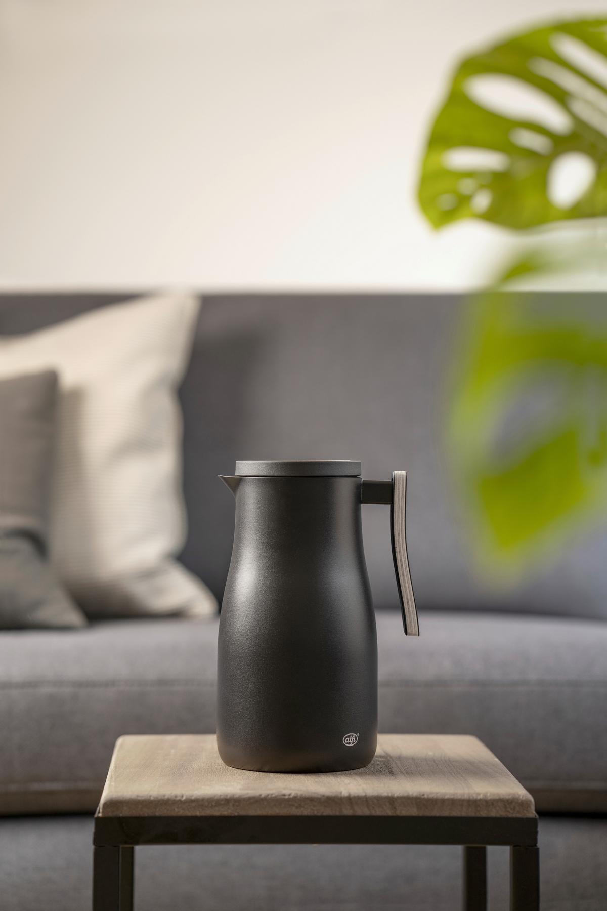 DZBANEK TERMICZNY 1397.232.100 - czarny, Design, metal/drewno (1l) - Alfi