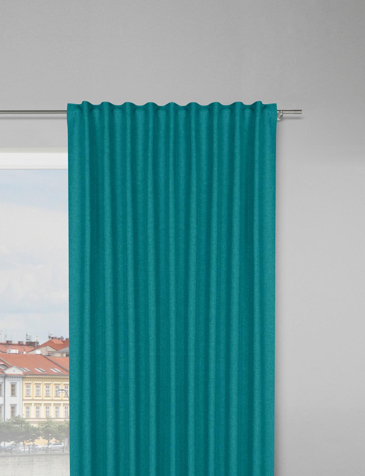 Draperie gata confecționată Ulrich cca. 135/245 cm - albastru deschis, textil (135/245cm) - Modern Living