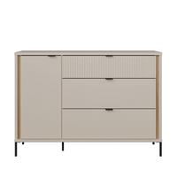 Komoda Seravel - boje hrasta/boje pijeska, Natur, drvni materijal/metal (124,1/87,2/41,5cm) - Modern Living