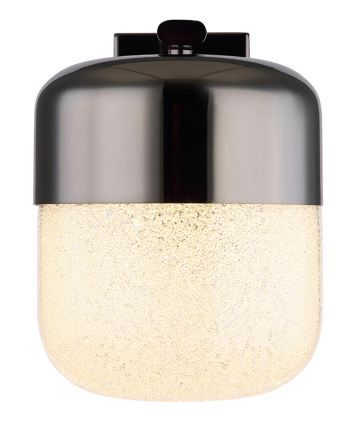 Led Svjetiljka Zidna 15721w - boje grafita/prozirno, Design, staklo/metal (15/21/19cm) - Globo