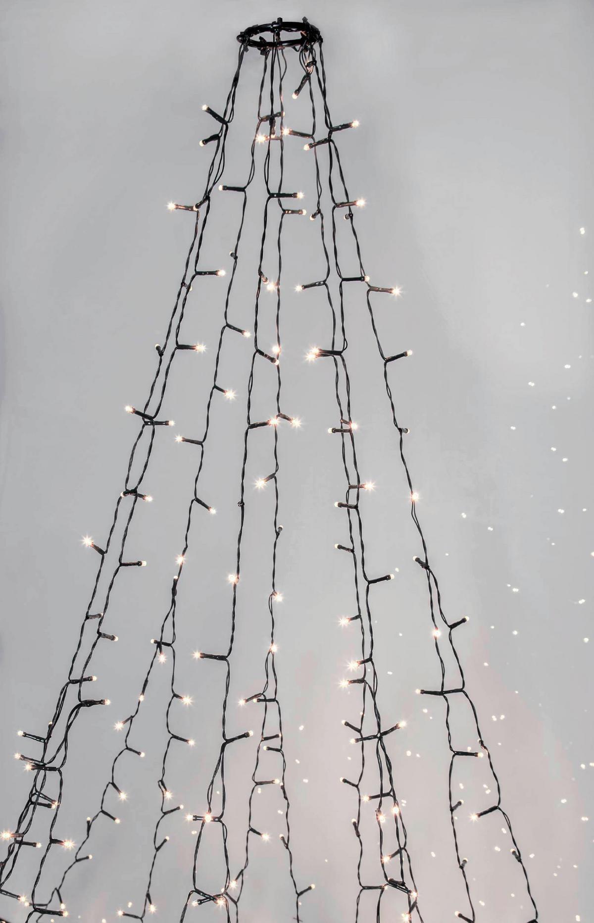 ŁAŃCUCH ŚWIETLNY 410835_LICHTERKETTE - zielony/przezroczysty, Basics, tworzywo sztuczne (7,5/196cm) - Eglo