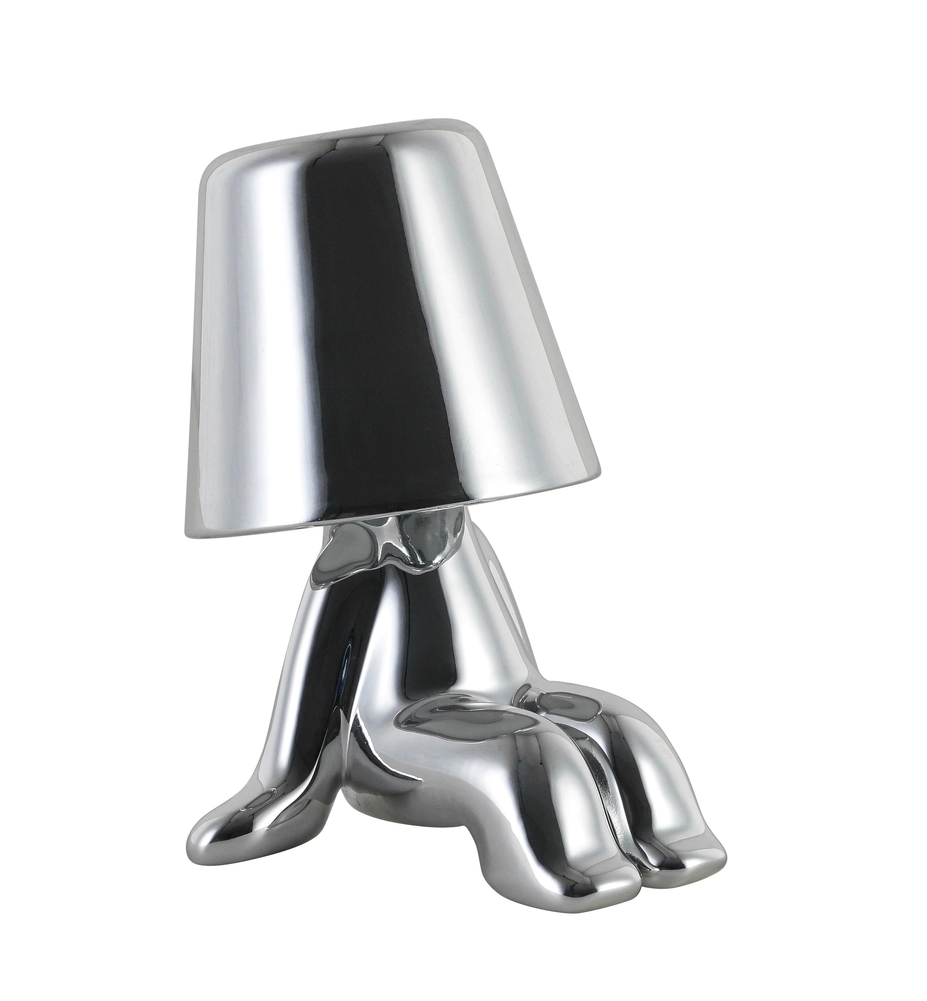 LED-DEKORATIONSLAMPA FESCH - kromfärg, Modern, metall/plast (13/13/17cm) - Mömax
