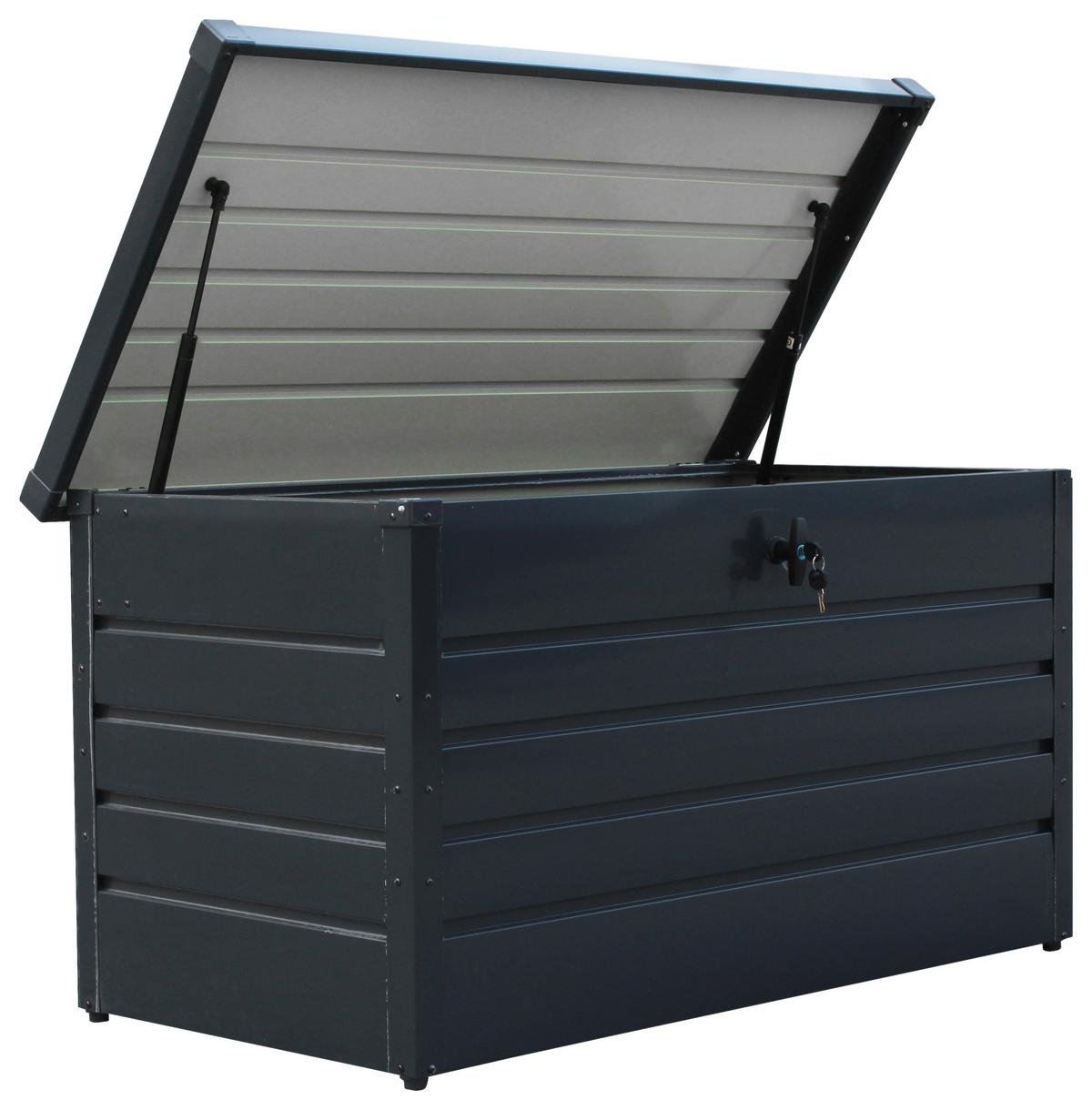 SKRZYNIA OGRODOWA AUFLAGENBOX 350L - antracytowy, Basics, metal (120/61/62cm)