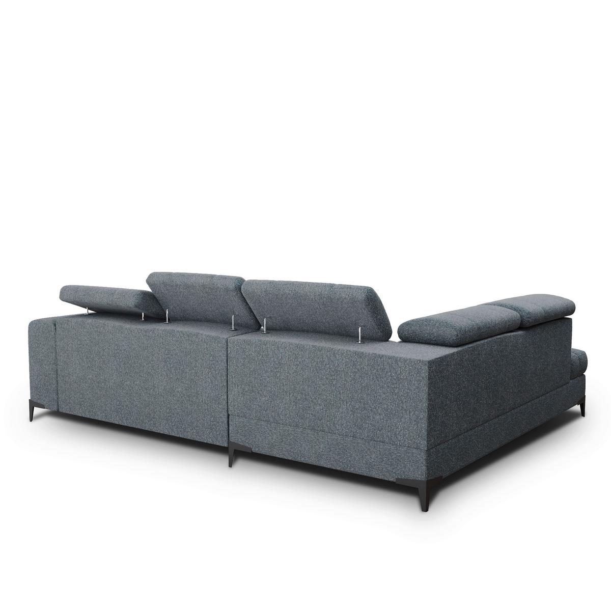 Coltar Mason - gri închis/negru, Modern, plastic/lemn (211/271cm) - Modern Living