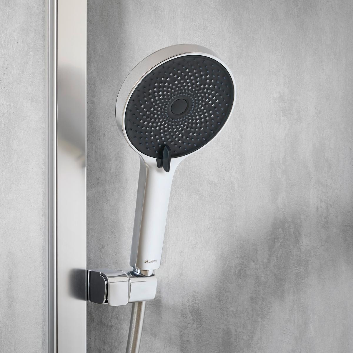 Zuhanyfej Samoa Rain - krómszínű/antracit, műanyag (13/26/3cm) - Based