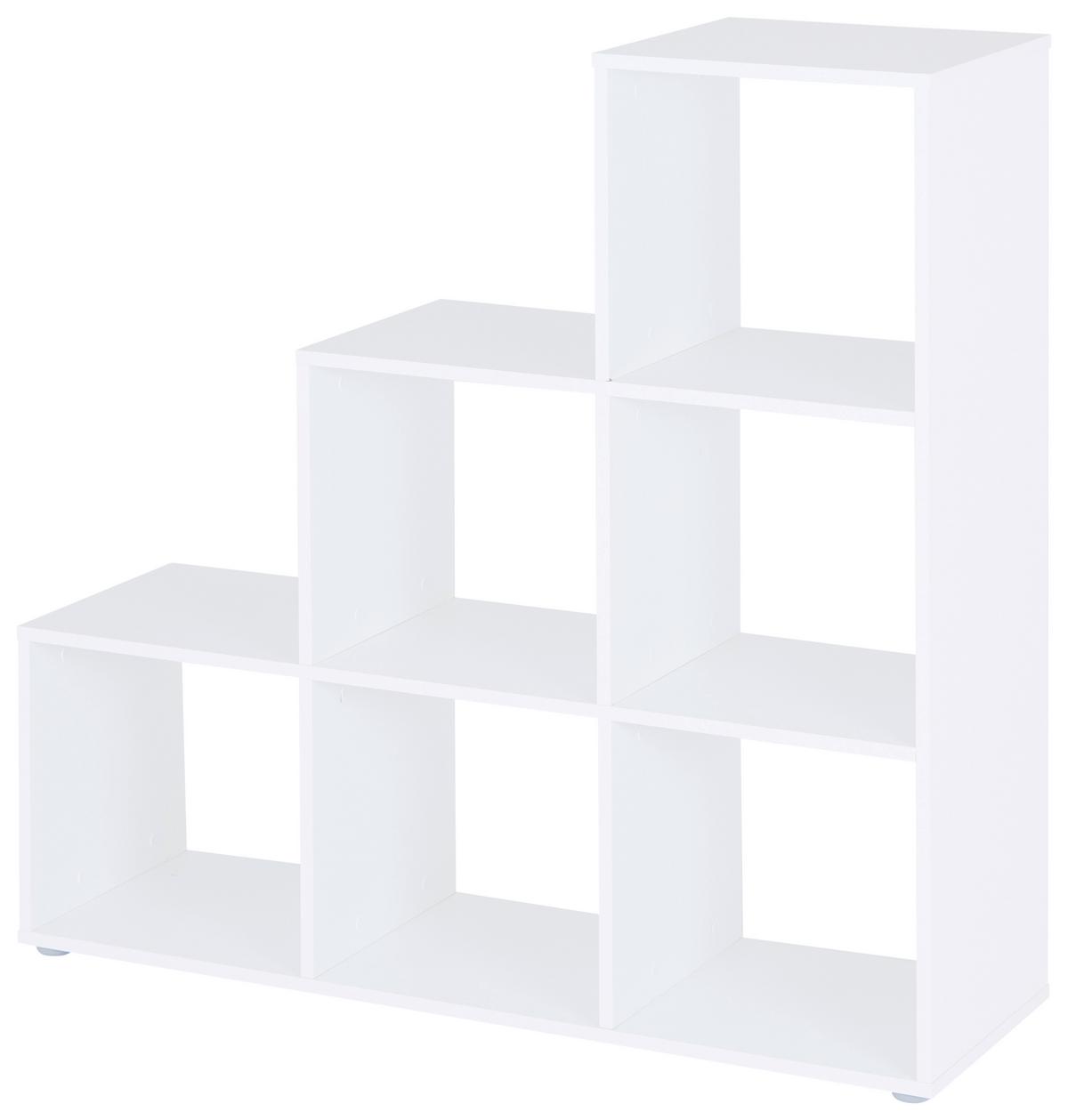 Etajeră PISA 3 - alb, Modern, material pe bază de lemn (112/113/35cm) - Modern Living