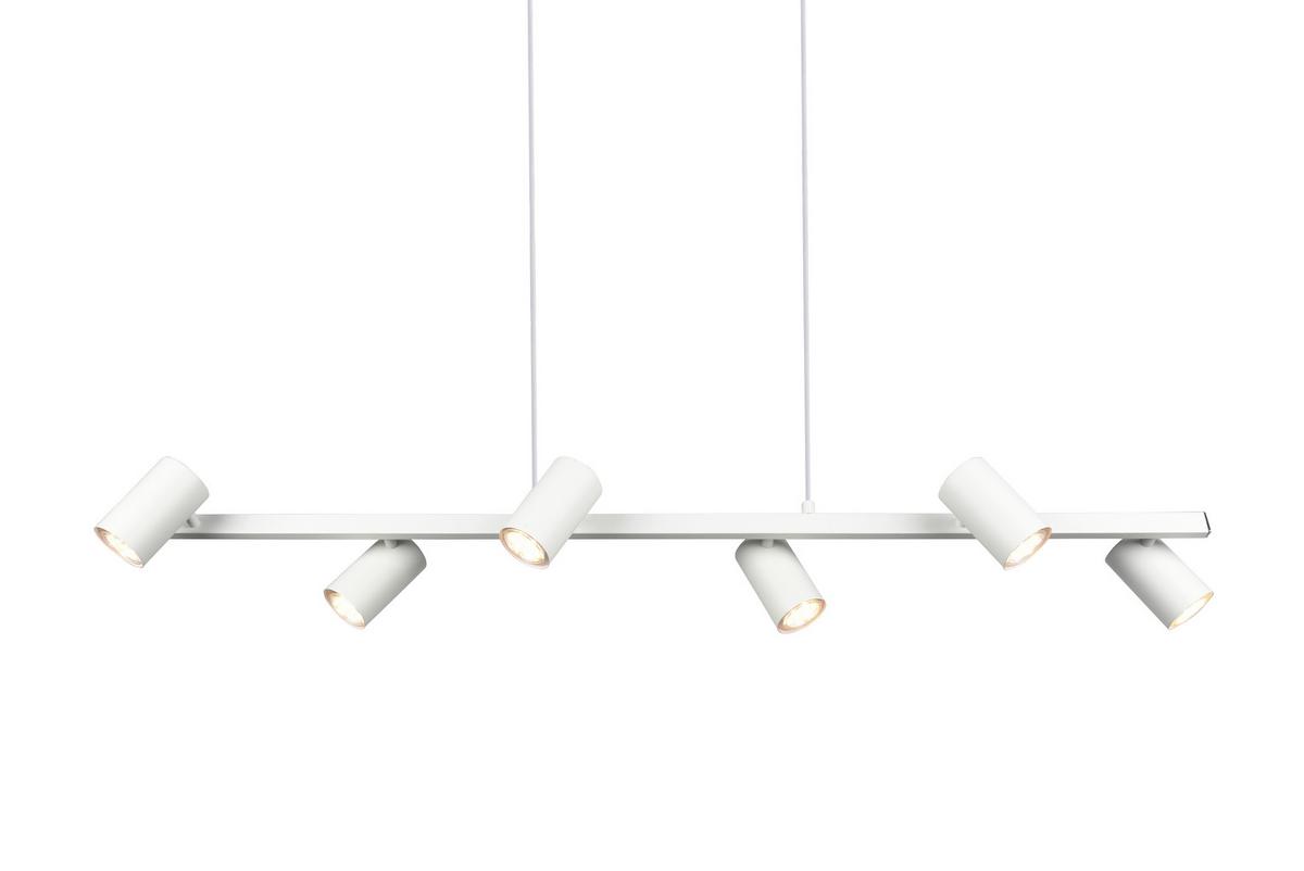 Pendelleuchte Marley Weiß max. 35 Watt - Weiß, MODERN, Metall (115/150/18cm) - Trio Leuchten