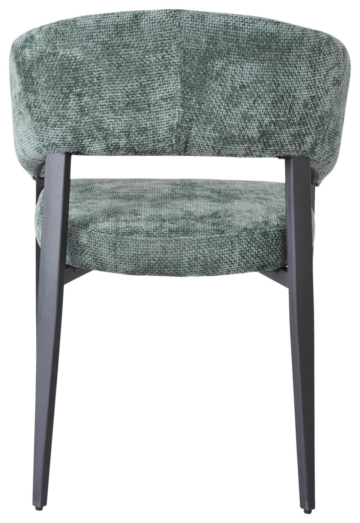 Stolica Astra - siva/zelena, Moderno, metal/tekstil (59,5/83/58,5cm) - Premium Living