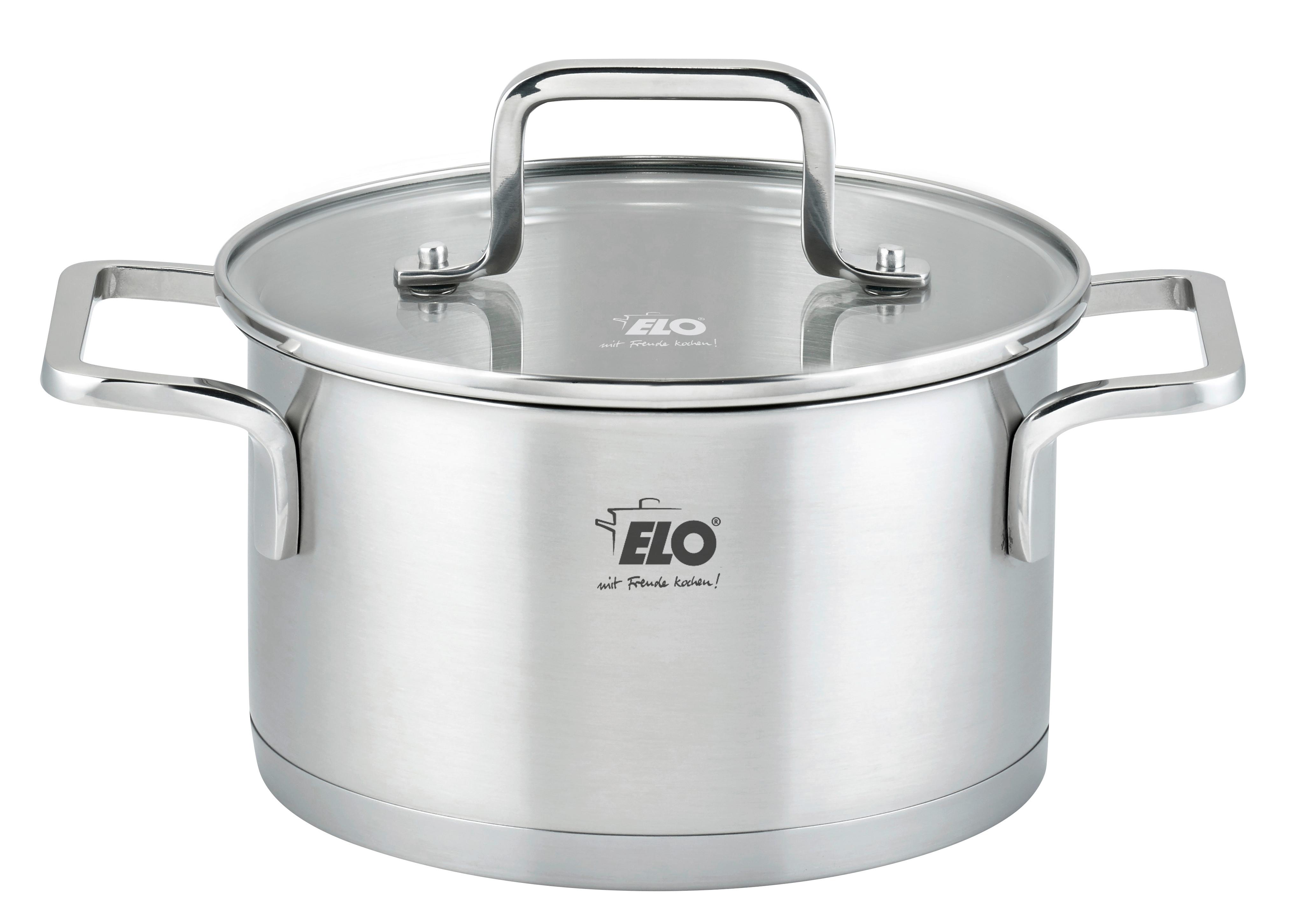 GARNEK DO MIĘSA 77220 ELO - kolor srebrny/przezroczysty, Basics, metal/szkło (20cm) - ELO