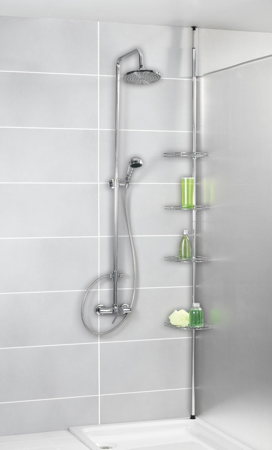 Regal Za Tuš Prea - Moderno, metal (28/65-275/20cm) - Wenko